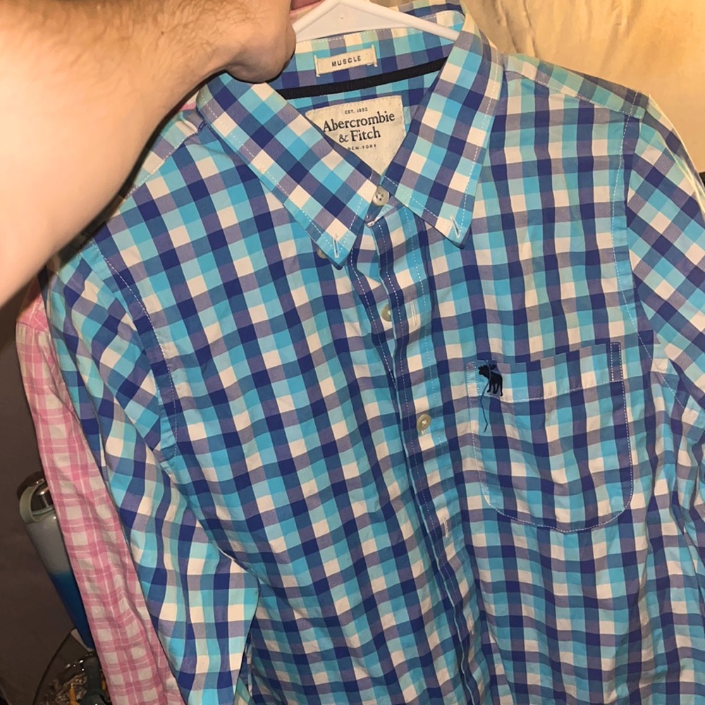 Two Large Ambercrombie and Fitch dress shirts retailed for around 55-60 but B1G1